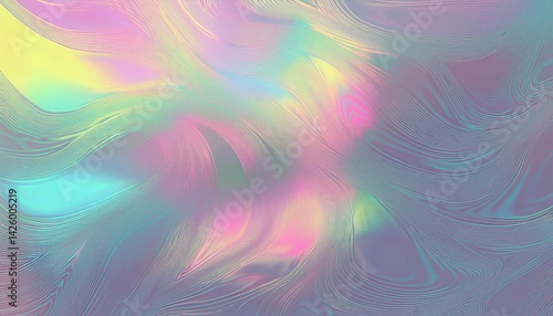 Obraz na płótnie Charming VintageInspired Foil Foil Background on Pastel Colored Paper, Embracing a Retro Trend Design with Whimsical Fantasy Elements, Ideal for Creative and Aesthetic Projects. w salonie