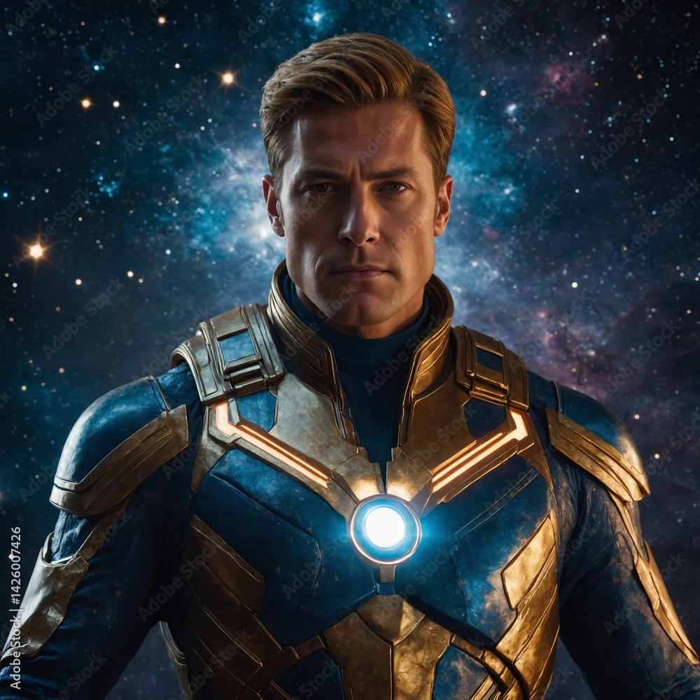 Fototapeta premium knight with sword and shield