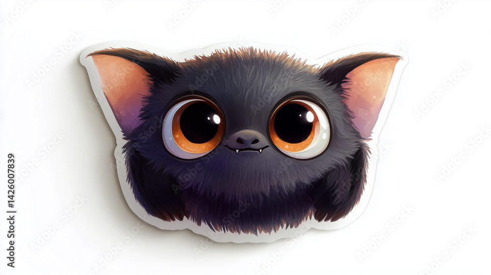 Cute Vampire Bat Sticker – Tiny Round Bat with Big Shiny Eyes and Little Fangs, Playful and Adorable Halloween Aesthetic, Isolated with Thick White Border on White Background – Generated AI
Cute Vampire Bat Sticker – Tiny Round Bat with Big Shiny Eyes and Little Fangs, Playful and Adorable Halloween Aesthetic, Isolated with Thick White Border on White Background – Generated AI
