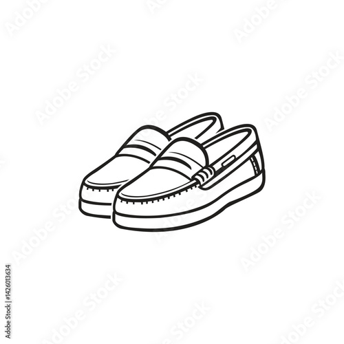 Vector loafer design template
