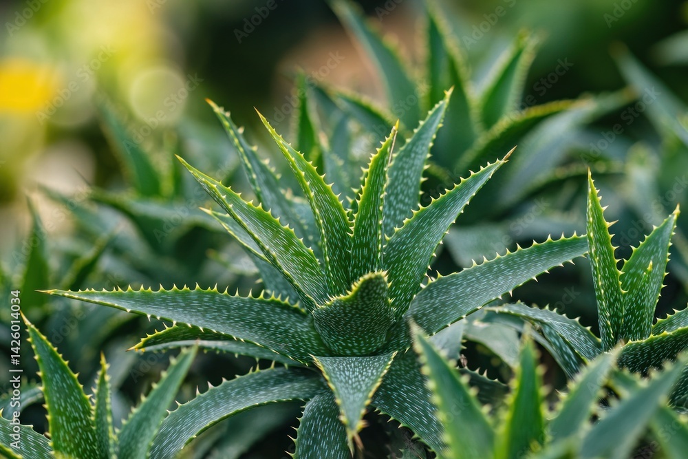 Close up shot of a group of green succulent plants Close up shot of a group of green succulent plants