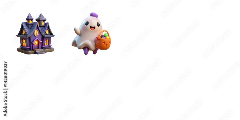 Naklejka premium halloween pumpkin isolated on transferant background