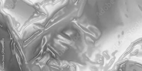 High-Resolution Transparent Plastic Wrap Texture for Graphic Overlay or Design Projects. Collection transparant wrinkled plastic