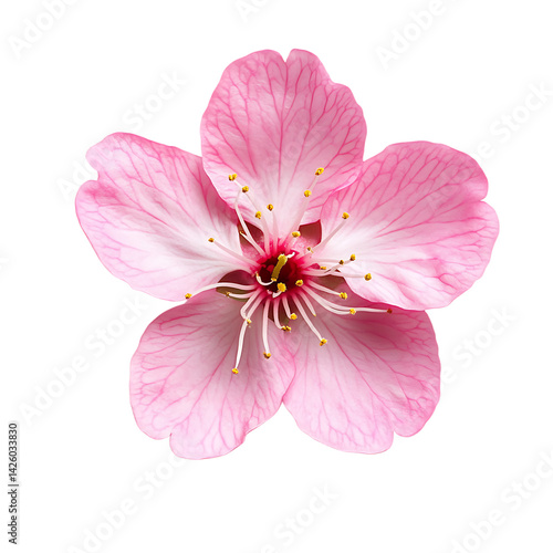 Fresh bright pink cherry blossom png
