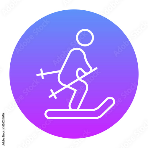 Ski Run Icon