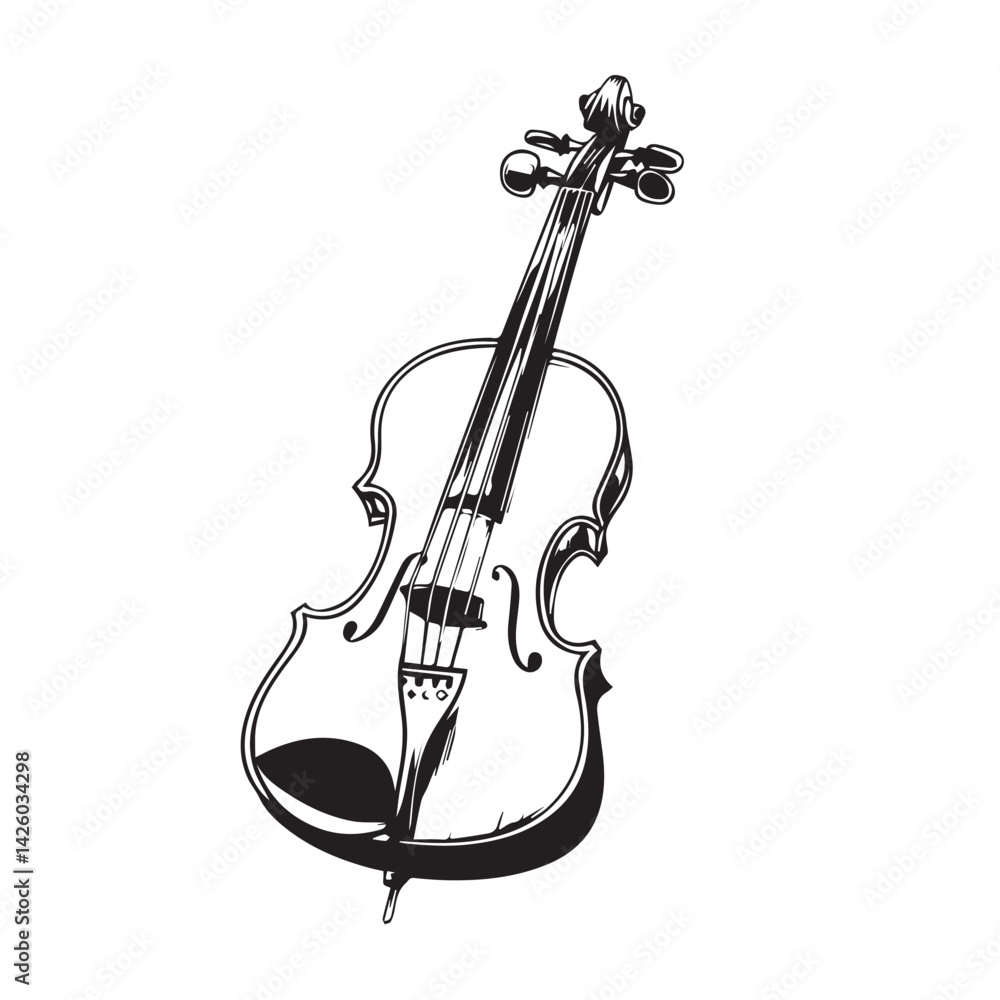 Fototapeta premium violin isolated on white