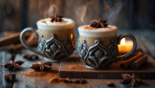 Wallpaper Mural Spiced chai latte for cozy moments Torontodigital.ca