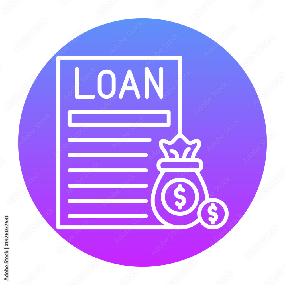 Obraz premium Loan Icon
