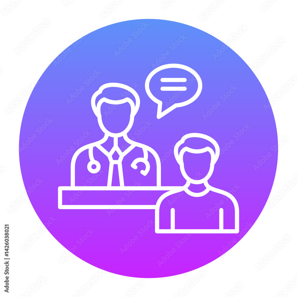 Doctor Consultation Icon Doctor Consultation Icon
