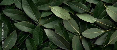 Dark Green Leaves Texture