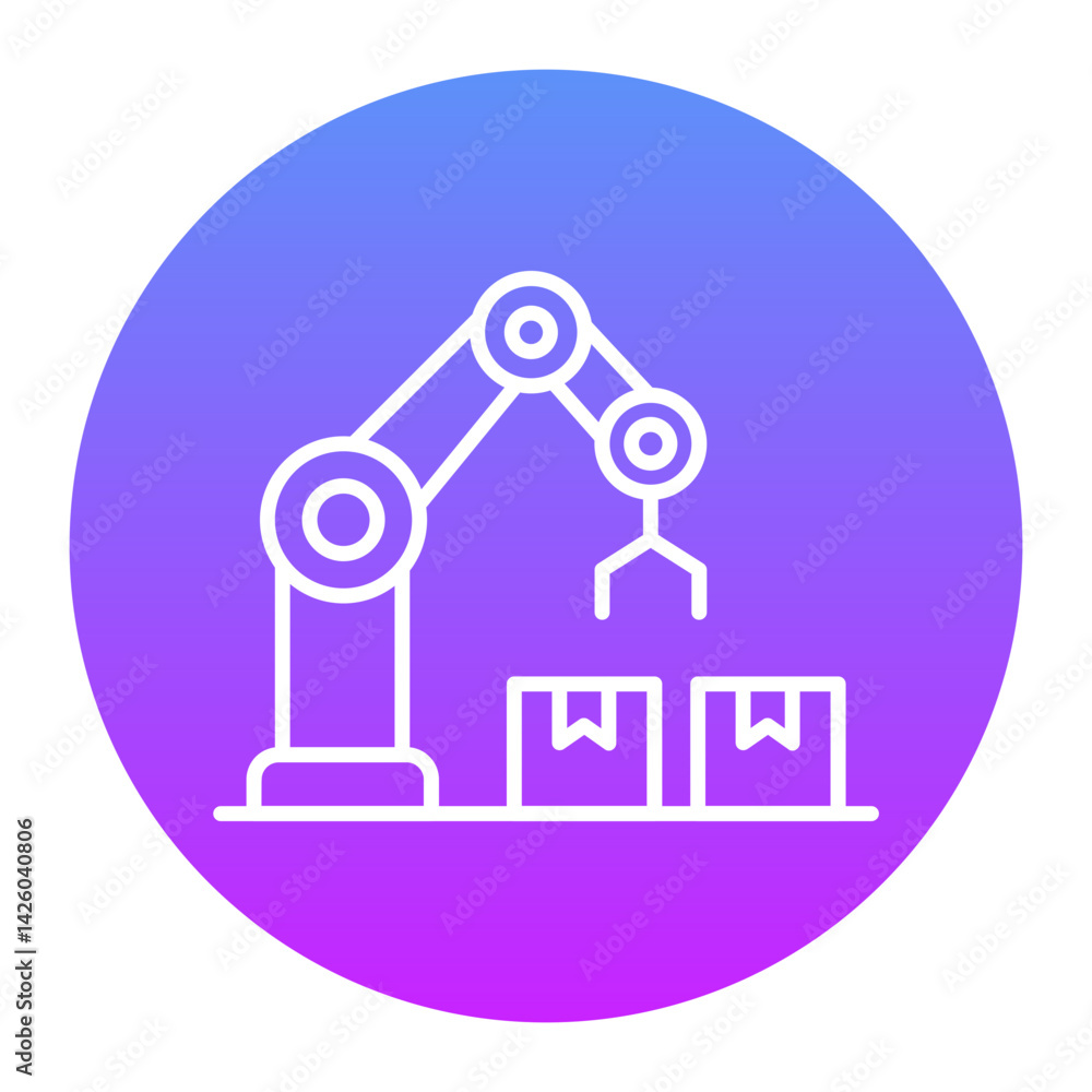 Automation Industry Icon Automation Industry Icon
