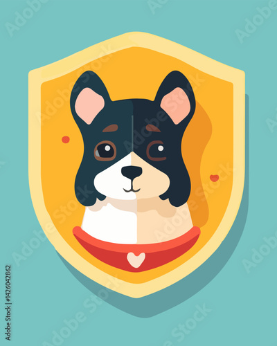Vector isolated illustration of pet protection. Veterinary clinic. Pet rescue service.