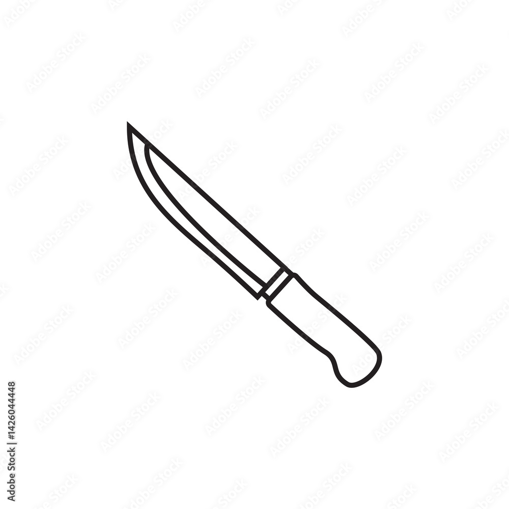 Fototapeta premium knife line icon