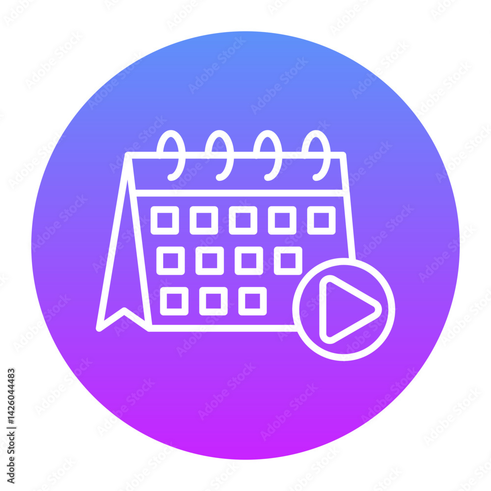 Content Calendar Icon Content Calendar Icon