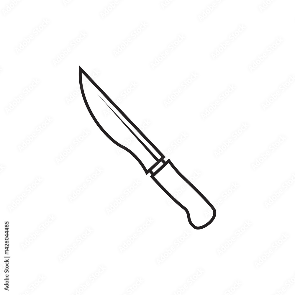 knife line icon knife line icon