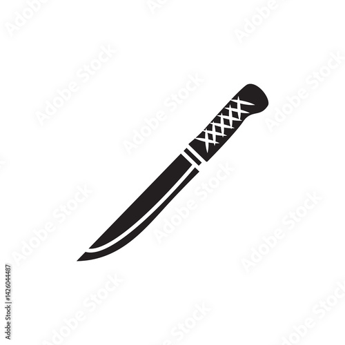 knife on white background