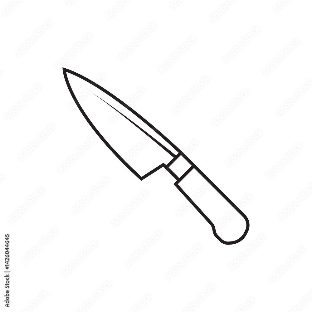 knife line icon knife line icon