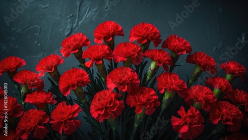 Exquisite Collection of Red Carnation Flower Heads