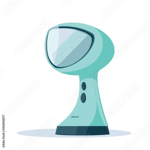 Modern green fabric steamer with sleek design for efficient garment care