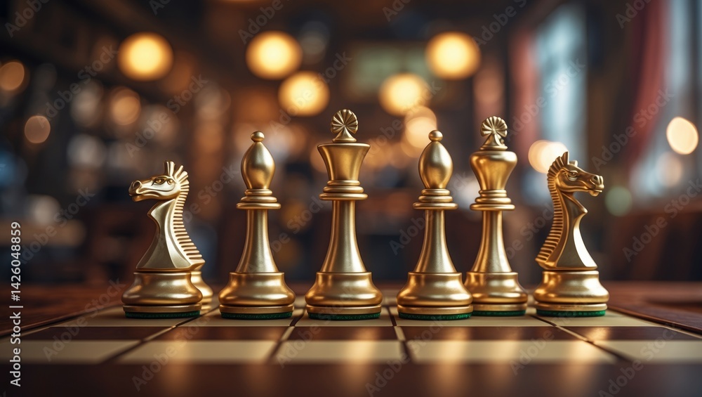 Leadership and teamwork ideas illustrated through chess symbolism in a strategic battle Leadership and teamwork ideas illustrated through chess symbolism in a strategic battle