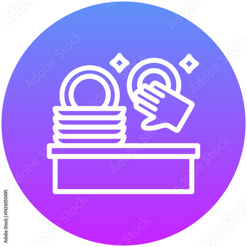 Wash Dishes Icon