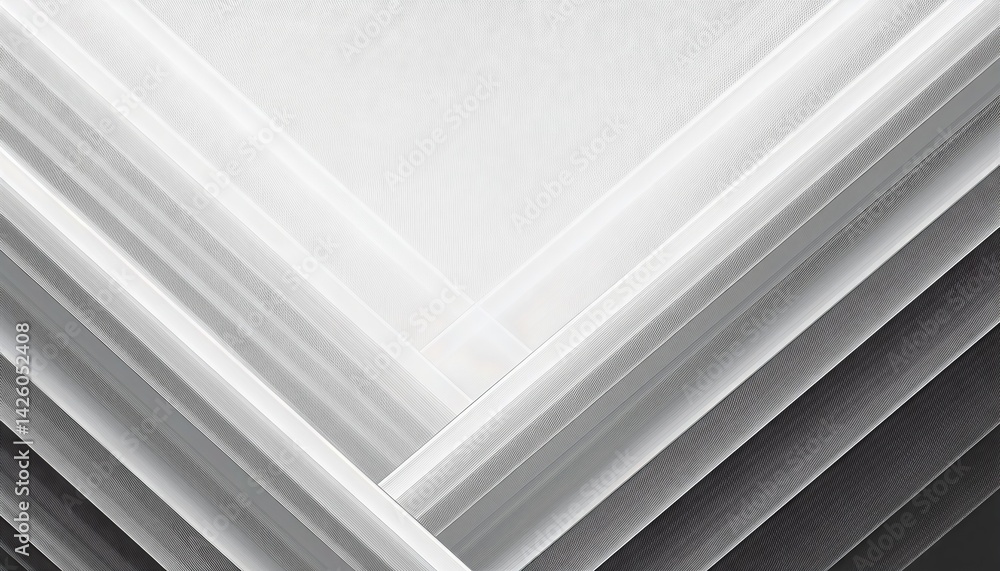 Grey White Abstract Stripe Background Geometry Shine and Layer Element A Vibrant Play of Light and Shadow for Presentation Design in