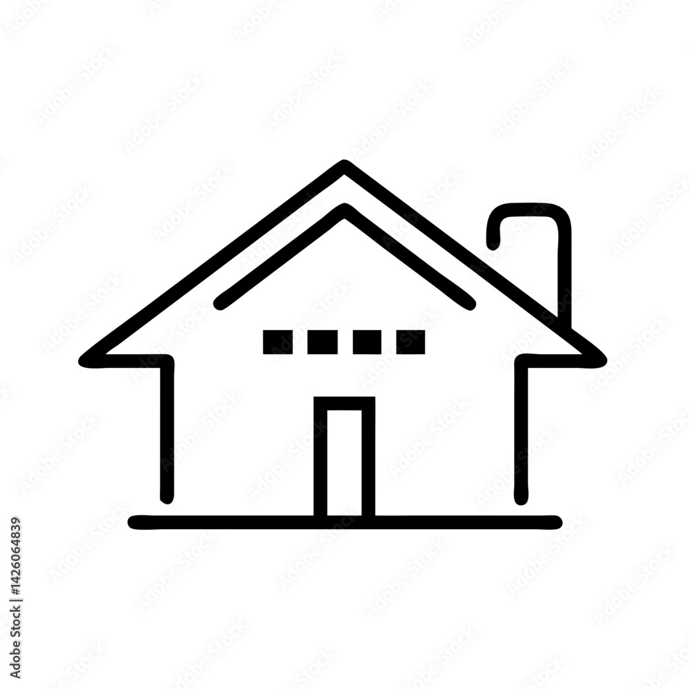 House Icon Representing Home, Property, and Real Estate House Icon Representing Home, Property, and Real Estate