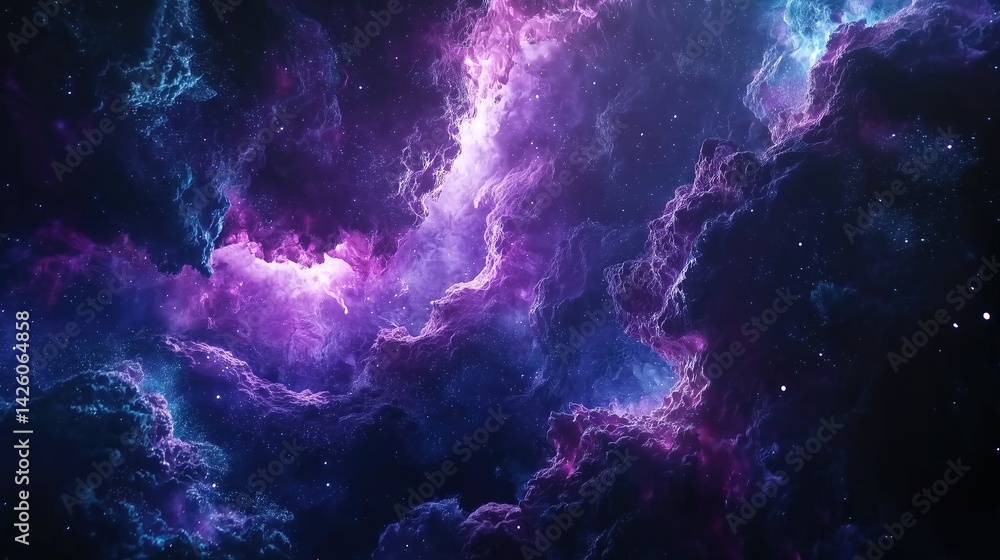 Shimmering Quantum Nebula Background Shimmering Quantum Nebula Background