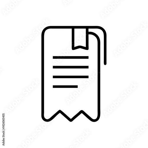 Vector Bookmark Flag Icon for Web and App Design