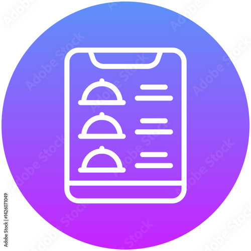 Digital Inflight Menu Icon
