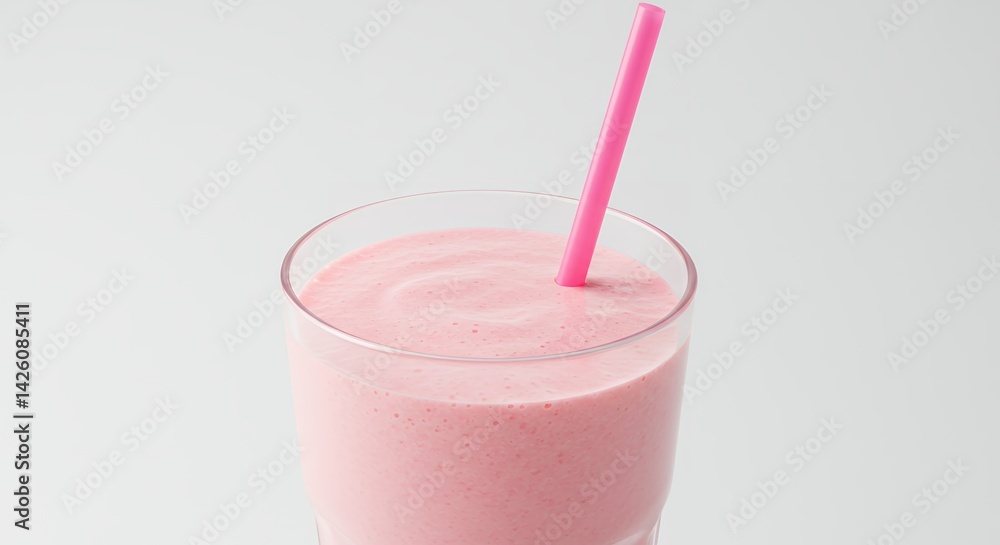 Pink smoothie image ready to drink Pink smoothie image ready to drink