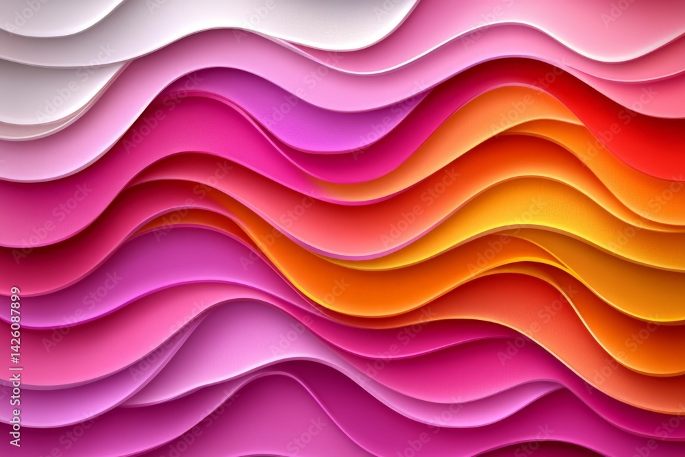 Colorful wave patterns create a vibrant, abstract design representing dynamic movement and harmony Colorful wave patterns create a vibrant, abstract design representing dynamic movement and harmony