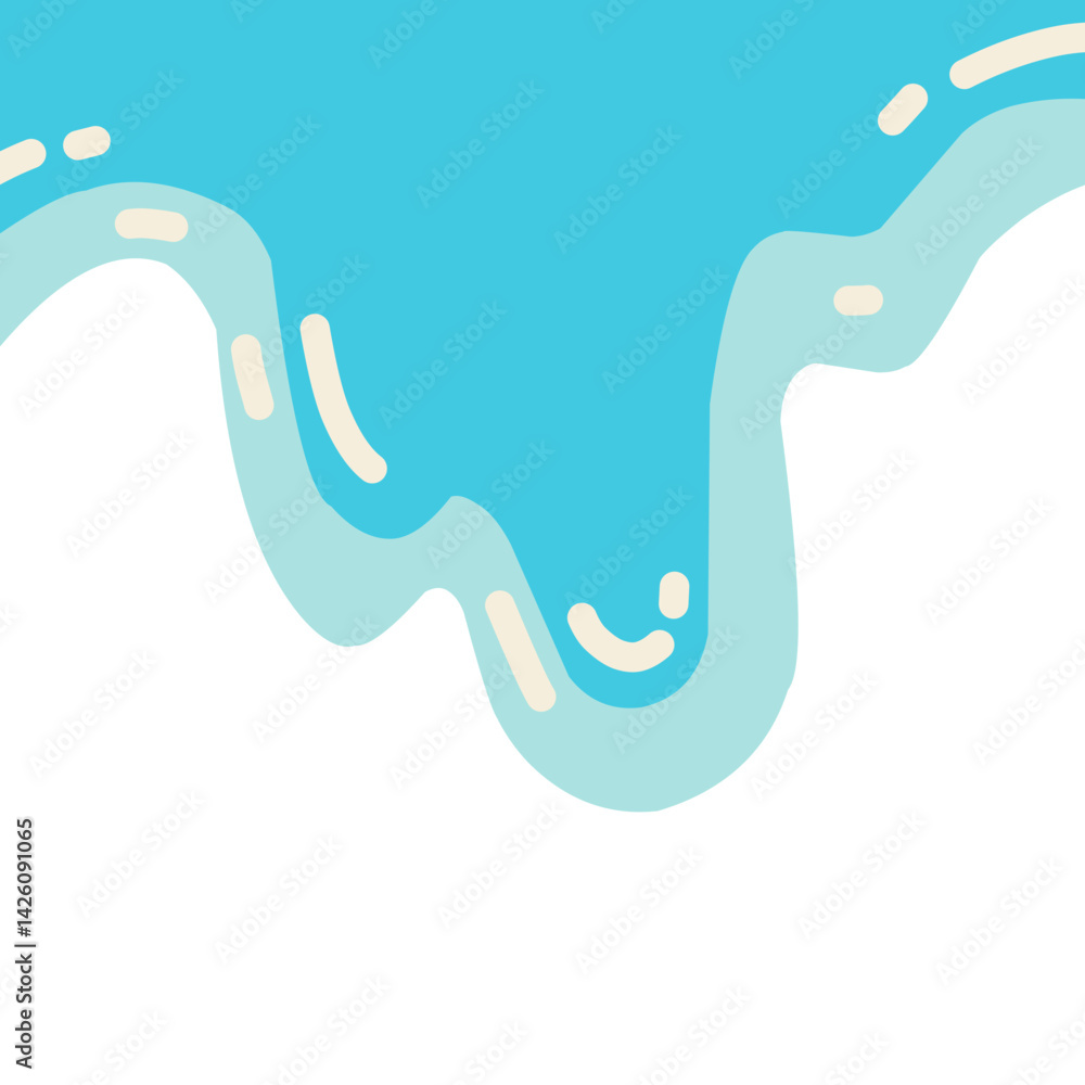 Abstract Cute water splash wave in the beach vector. Minimalist copy space with ocean sea water vector background seamless pattern. Abstract Cute water splash wave in the beach vector. Minimalist copy space with ocean sea water vector background seamless pattern.