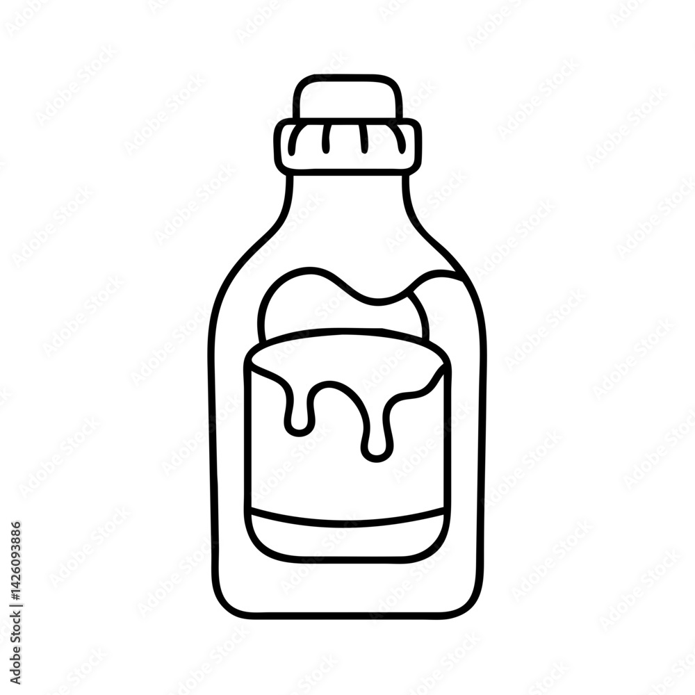 chocolate syrup bottle icon, chocolate syrup bottle line art - simple line art of chocolate syrup bottle, perfect for chocolate syrup bottle logos and icons chocolate syrup bottle icon, chocolate syrup bottle line art - simple line art of chocolate syrup bottle, perfect for chocolate syrup bottle logos and icons