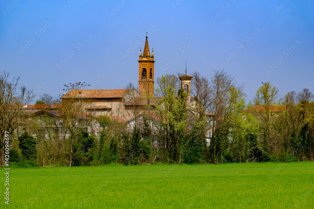 Marne, historic village near Brembate, Bergamo province, Italy