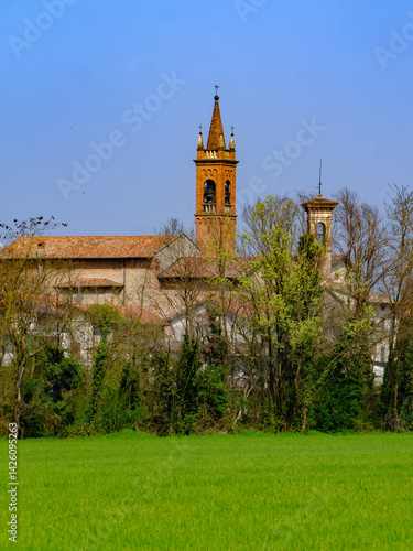 Obraz na płótnie Marne, historic village near Brembate, Bergamo province, Italy w salonie