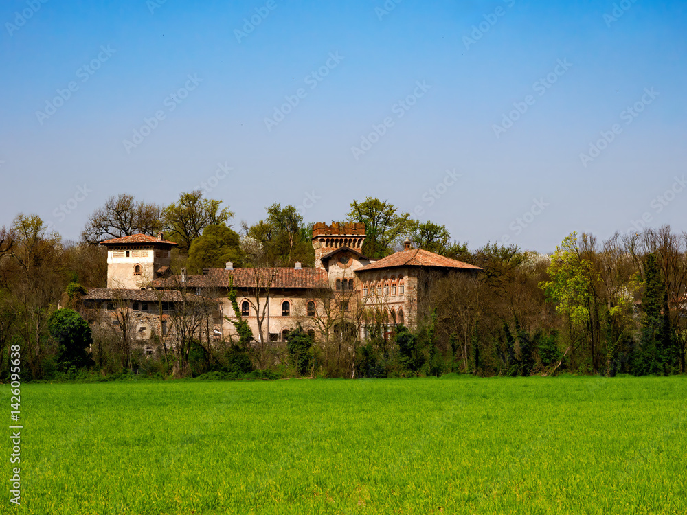 Marne, historic village near Brembate, Bergamo province, Italy