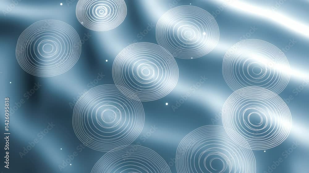 Frozen Blue Waves with Distant Stars: A Serene and Mesmerizing Abstract Animation for Backgrounds Frozen Blue Waves with Distant Stars: A Serene and Mesmerizing Abstract Animation for Backgrounds
