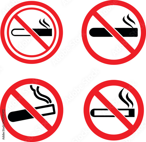 no smoking sign.no vaping sign Vector illustration.