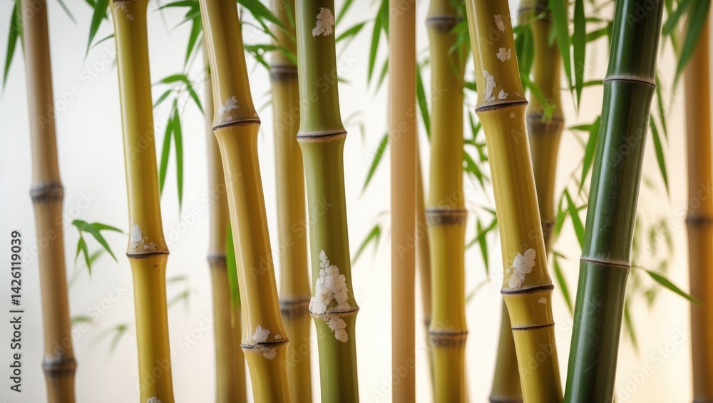 Fototapeta premium Bamboo plant texture as a background