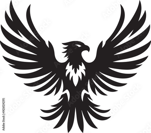 Bold Thunderbird Silhouette Emblem Style