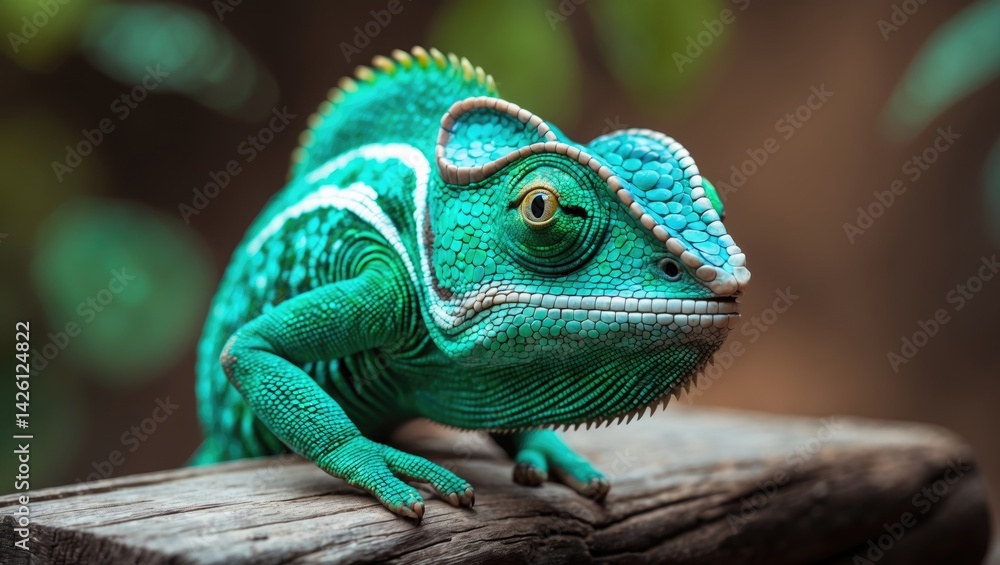 Fototapeta premium The Chameleon's Head