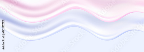 Liquid pink blue vector dripping ice cream texture.Glossy sugary flow drip.