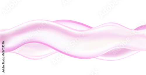 Liquid pink  vector dripping ice cream texture.Glossy sugary flow drip.
