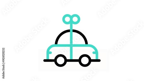 toy car on white background