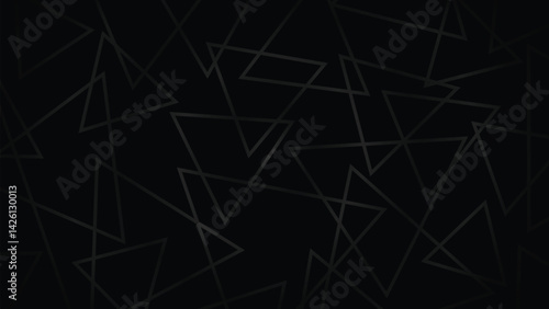 Geometric Enigma A symphony of triangles in stealth mode