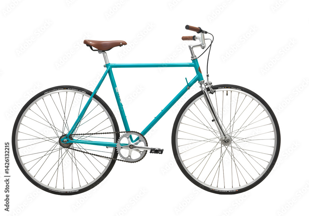 Fototapeta premium Vintage Green Bicycle Classic Road Bike
