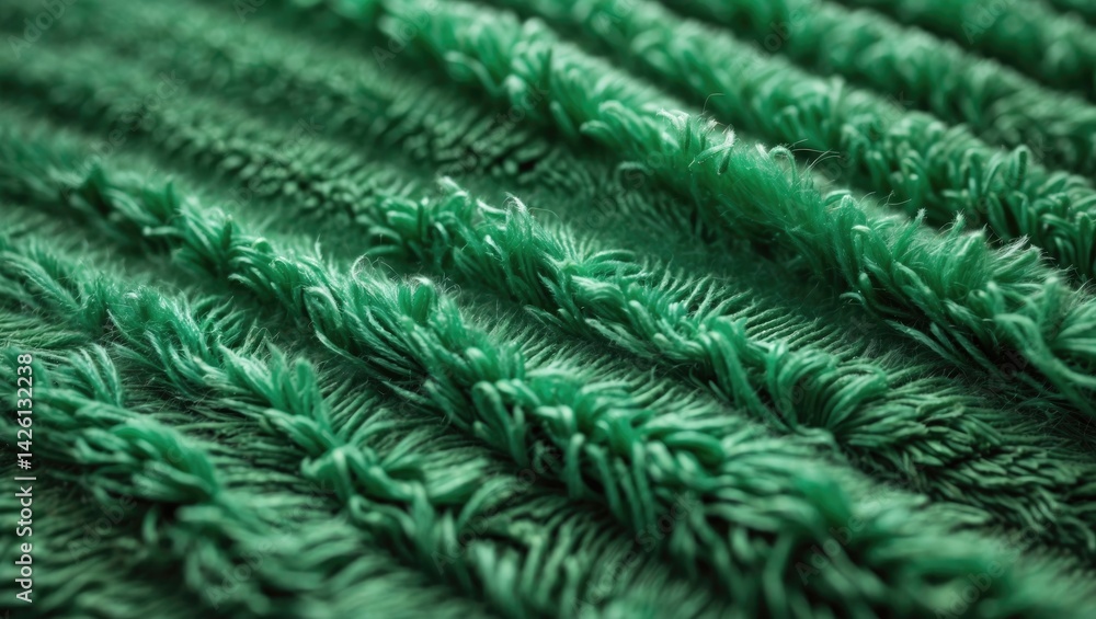 Close-up of carpet fiber texture highlighting green and decorative elements Close-up of carpet fiber texture highlighting green and decorative elements