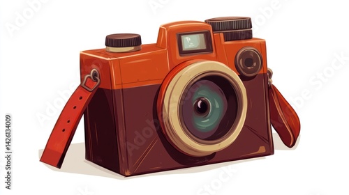 Retro camera illustration