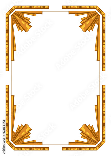 Obraz na płótnie Frame in art nouveau style. Decorative geometric element. w salonie